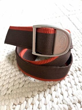 Chaco Brown and Orange Web Belt Fits up to 46” Waist Like New